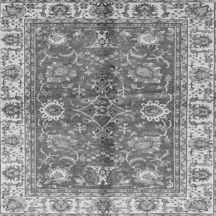 Square Machine Washable Abstract Gray Modern Rug, wshabs3249gry