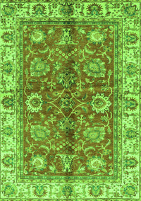 Abstract Green Modern Rug, abs3249grn