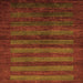 Square Abstract Orange Modern Rug, abs324org