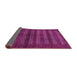 Sideview of Abstract Pink Modern Rug, abs324pnk