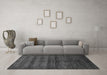 Machine Washable Abstract Gray Modern Rug in a Living Room,, wshabs324gry