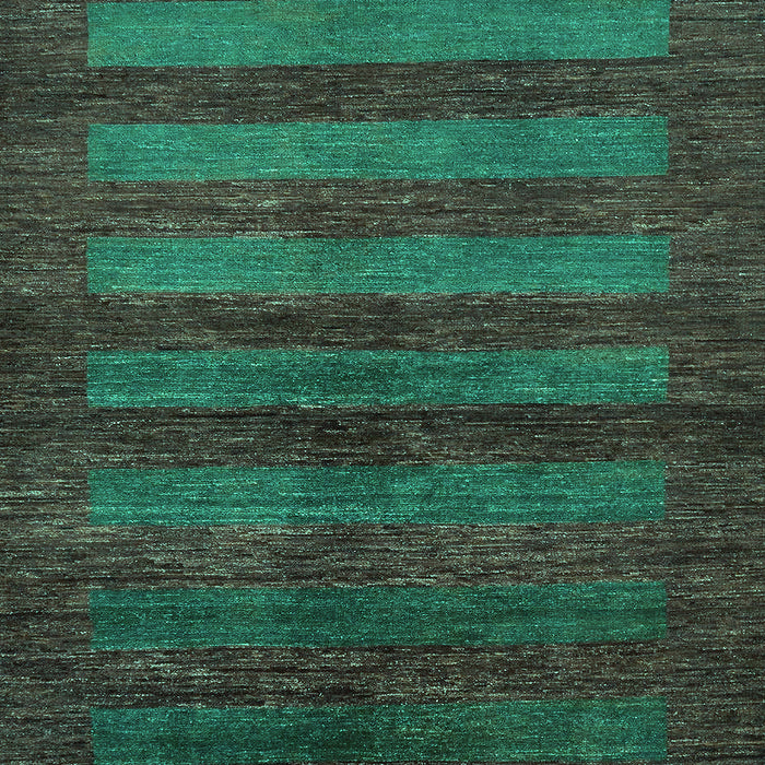 Machine Washable Abstract Turquoise Modern Area Rugs, wshabs324turq