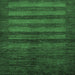 Square Machine Washable Abstract Emerald Green Modern Area Rugs, wshabs324emgrn