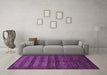 Machine Washable Abstract Purple Modern Area Rugs in a Living Room, wshabs324pur