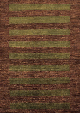 Abstract Brown Modern Rug, abs324brn