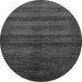 Round Machine Washable Abstract Gray Modern Rug, wshabs324gry