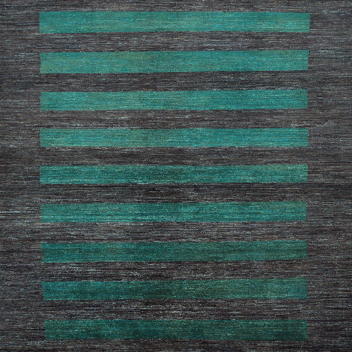 Square Abstract Light Blue Modern Rug, abs324lblu