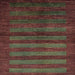 Square Abstract Red Modern Rug, abs324