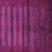 Square Abstract Pink Modern Rug, abs324pnk