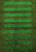 Machine Washable Abstract Green Modern Area Rugs, wshabs324grn