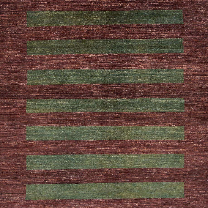 Machine Washable Abstract Vermilion Red Rug, wshabs324