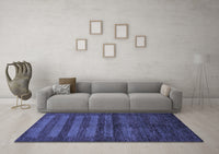 Machine Washable Abstract Blue Modern Rug, wshabs324blu