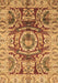 Machine Washable Abstract Brown Modern Rug, wshabs3250brn