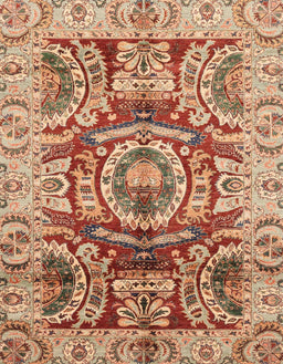 Abstract Sandy Brown Modern Rug, abs3250