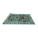 Sideview of Machine Washable Abstract Light Blue Modern Rug, wshabs3250lblu