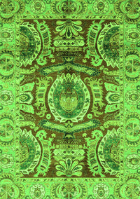 Abstract Green Modern Rug, abs3250grn