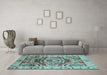 Machine Washable Abstract Light Blue Modern Rug in a Living Room, wshabs3250lblu