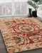 Abstract Sandy Brown Modern Rug in Family Room, abs3250