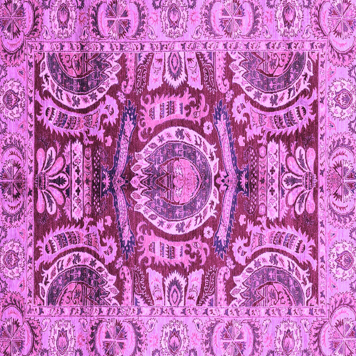 Square Abstract Purple Modern Rug, abs3250pur