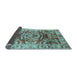 Sideview of Abstract Light Blue Modern Rug, abs3250lblu