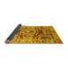 Sideview of Abstract Yellow Modern Rug, abs3250yw