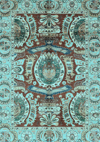 Abstract Light Blue Modern Rug, abs3250lblu