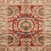 Square Abstract Sandy Brown Modern Rug, abs3250