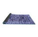 Sideview of Abstract Blue Modern Rug, abs3250blu