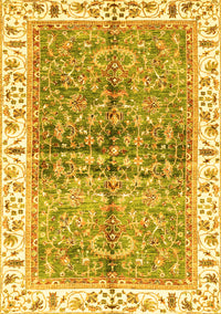 Oriental Yellow Traditional Rug, abs3251yw