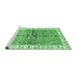 Sideview of Machine Washable Oriental Emerald Green Traditional Area Rugs, wshabs3251emgrn