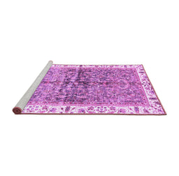 Sideview of Machine Washable Oriental Purple Traditional Area Rugs, wshabs3251pur