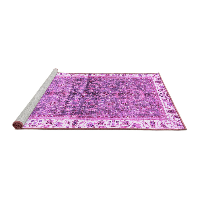 Sideview of Machine Washable Oriental Purple Traditional Area Rugs, wshabs3251pur