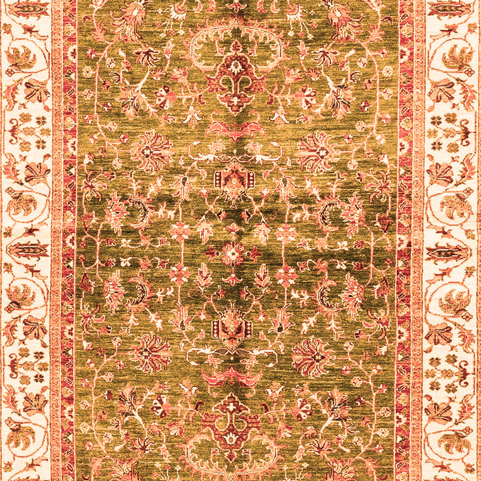 Oriental Orange Traditional Rug, abs3251org
