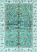 Machine Washable Oriental Light Blue Traditional Rug, wshabs3251lblu