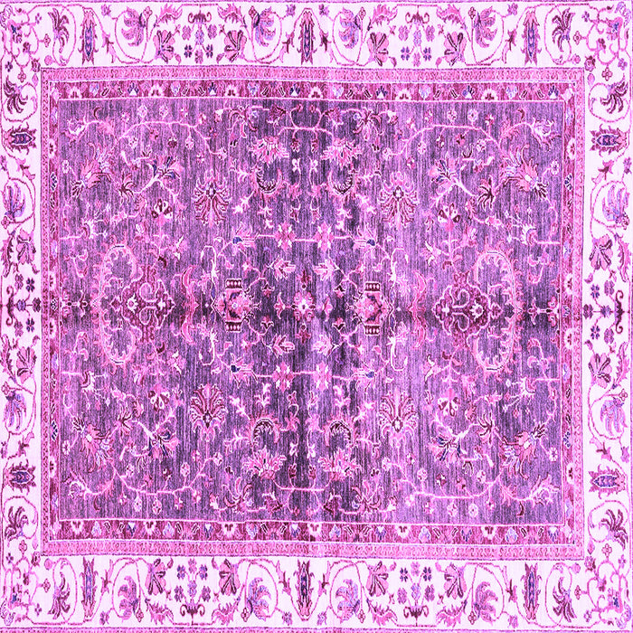 Square Oriental Purple Traditional Rug, abs3251pur