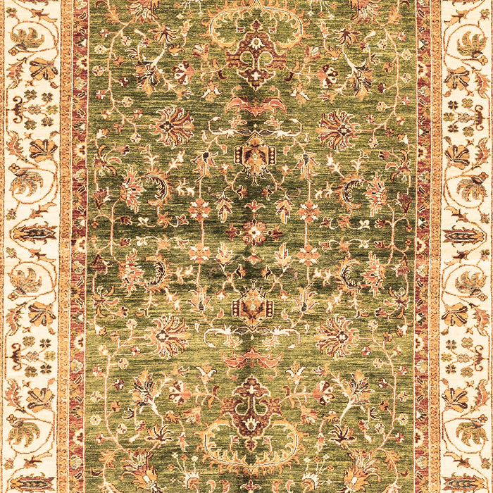 Machine Washable Oriental Brown Traditional Rug, wshabs3251brn