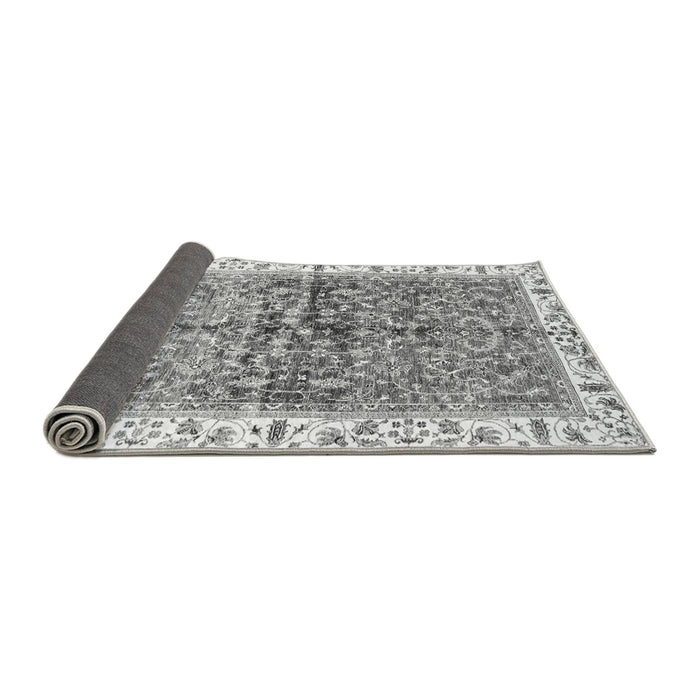 Sideview of Oriental Gray Traditional Rug, abs3251gry