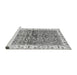 Sideview of Machine Washable Oriental Gray Traditional Rug, wshabs3251gry