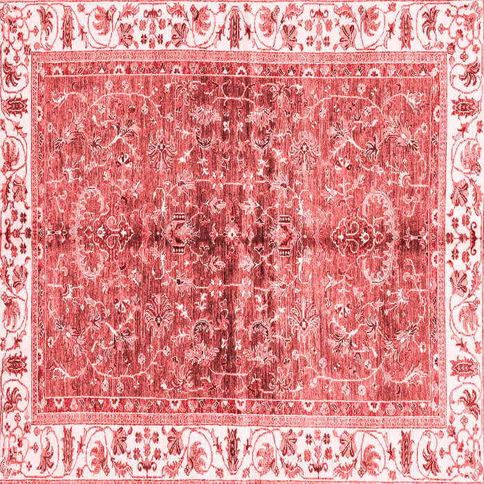 Machine Washable Oriental Red Traditional Rug, wshabs3251red