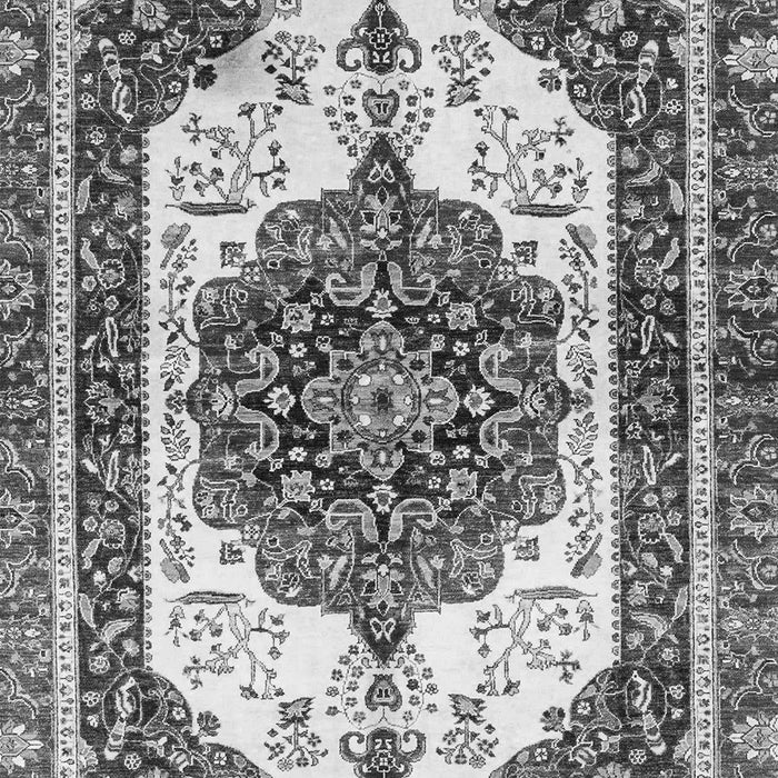 Machine Washable Persian Gray Traditional Rug, wshabs3252gry