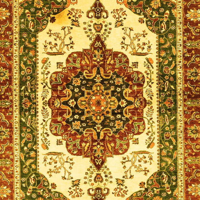 Machine Washable Persian Yellow Traditional Rug, wshabs3252yw