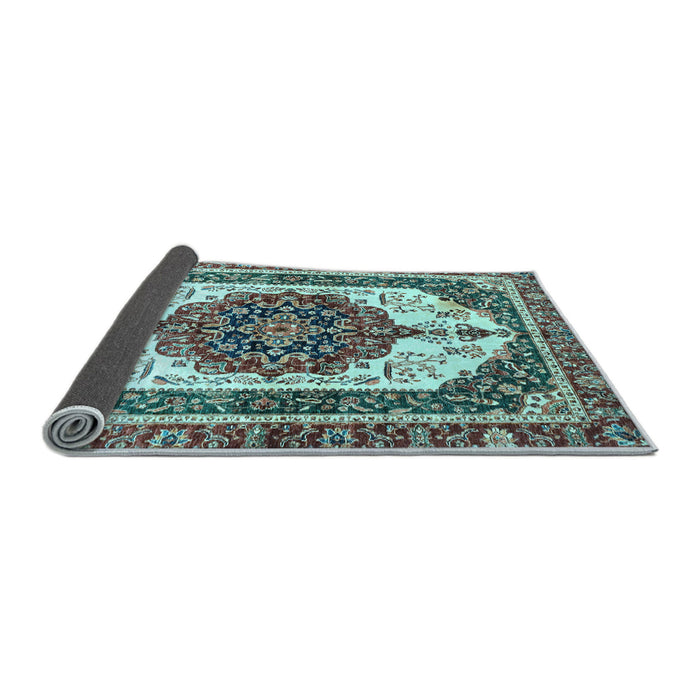 Sideview of Persian Light Blue Traditional Rug, abs3252lblu