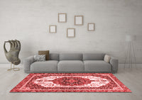 Machine Washable Persian Red Traditional Rug, wshabs3252red
