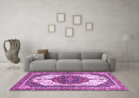 Machine Washable Persian Purple Traditional Rug, wshabs3252pur