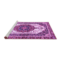 Sideview of Machine Washable Persian Purple Traditional Area Rugs, wshabs3252pur