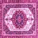 Square Persian Pink Traditional Rug, abs3252pnk