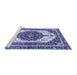 Sideview of Machine Washable Persian Blue Traditional Rug, wshabs3252blu