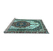 Sideview of Machine Washable Persian Light Blue Traditional Rug, wshabs3252lblu