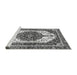 Sideview of Machine Washable Persian Gray Traditional Rug, wshabs3252gry