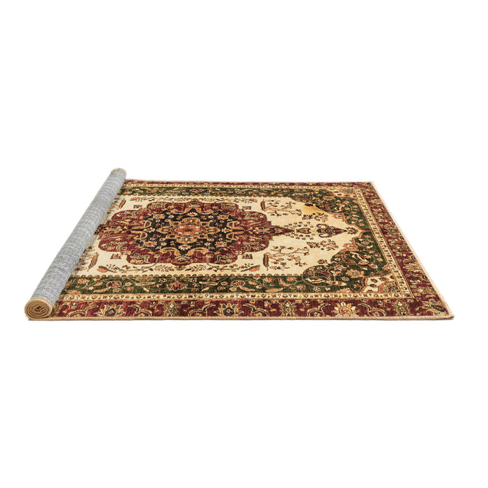Sideview of Machine Washable Persian Brown Traditional Rug, wshabs3252brn